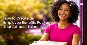 A smiling professional woman, representing employee satisfaction and the impact of a well-structured employee benefits package.